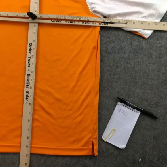 Tennessee Volunteers Polo Shirt Men Small Orange Spell Out Embroidered Logo - Picture 12 of 12